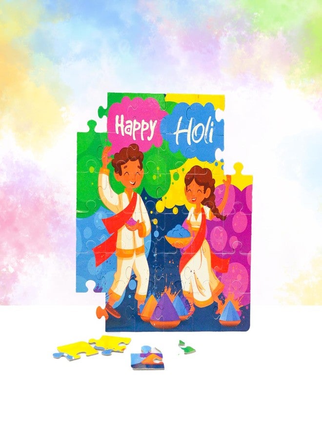 Mittimate Holi Jigsaw Puzzle Game for Kids Age 4 to 6 Old I 36 Pieces Puzzle Toy I Birthday Gift for Children - Image 4